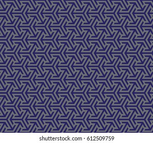 Simple seamless abstract pattern geometrical figure inscribed hexagram