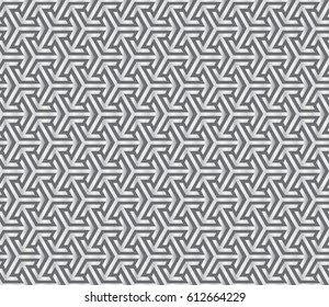 Simple seamless abstract pattern geometrical figure inscribed hexagram