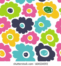 Simple seamless background with bright colors.
