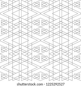 Simple Seamless Black and White Modern Geometric Print. Design for decoration, textile, digital, fabric. Ethnic pattern