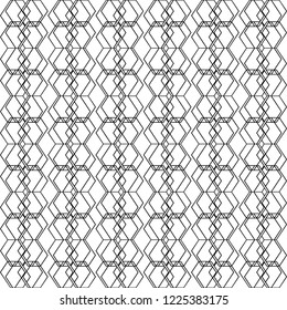 Simple Seamless Black & White Modern Geometric Print. Stylish pattern. Design for decoration, textile, digital, fabric