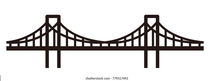 simple seamless bridge illustration 