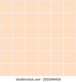 Simple seamless checkered pattern. Similar with pool tiles beige repeat background for decoration, fabric, paper. Seamless checkered fabric pattern in summer style. Vector minimal design. 