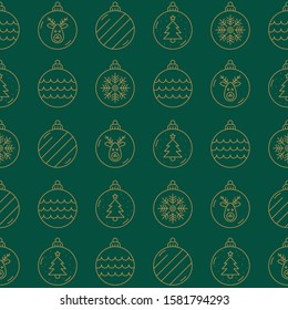 Simple seamless christmas sale pattern vector illustrations. white outlines on red background