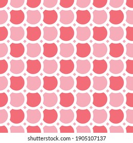 Simple Seamless Circle pattern background. Fish scale pattern. Abstract geometric background in a marine theme.