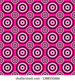 Simple seamless circle pattern design background - colored vector graphic