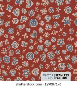 simple seamless doodle pattern