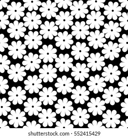 Simple seamless floral background. Vector modern pattern. Minimalistic but tasteful