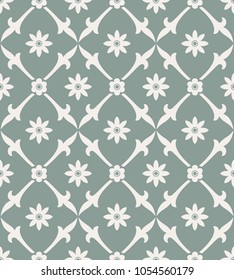 Simple seamless floral pattern