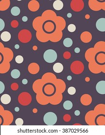 Simple seamless floral pattern