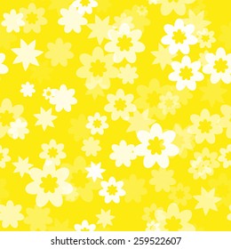 simple seamless floral pattern with clipping mask