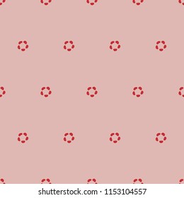 Simple seamless floral pink pattern. Good for embroidery.