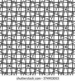 Simple seamless geometric black and white pattern