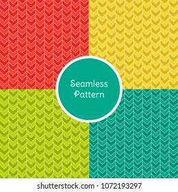 Simple seamless geometric knit pattern