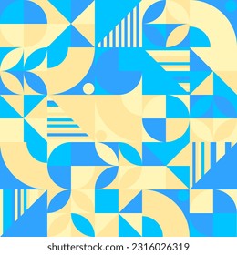 Simple Seamless Geometric Pattern Abstract Mosaic Ornament Decorative Wall Background Pop Modern Vector Illustration. SSTKabstract
