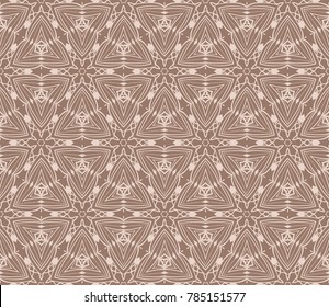 simple seamless geometric pattern in floral style. vector illustration