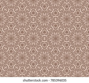 simple seamless geometric pattern in floral style. vector illustration