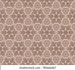 simple seamless geometric pattern in floral style. vector illustration