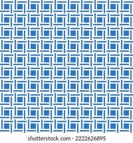 Simple seamless geometric pattern of squares and stripes on a white background. Drawing for fabric, textiles, wallpaper, scrapbooking, covers
