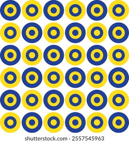 Simple seamless geometric shapes. Abstract background for banner, poster, cover, card. Yellow and blue color