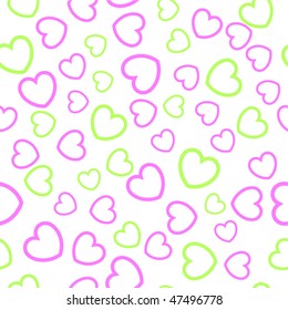 Simple seamless heart  pattern