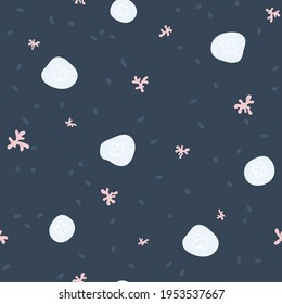 Sencillo patrón marino sin fisuras con medusas. Excelente para tela, textil. Ilustración vectorial
