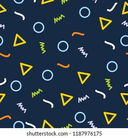 Simple seamless memphis pattern