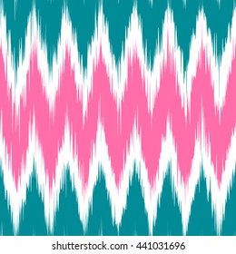 Simple seamless modern chevron zig zag ikat pattern background