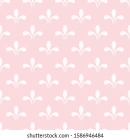 Simple seamless ornament in the form of rounded shapes on a pink background, Wallpaper, fabric, packaging