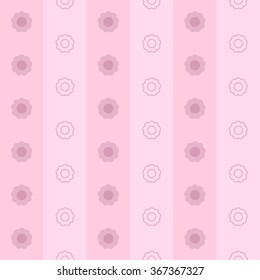 Simple seamless patten with flowers for children room. Vector illustration.