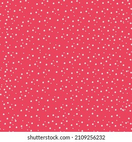 Simple seamless pattern. Abstract gray balls on a red background. Valentine's Day background. Flat design in boho style.
