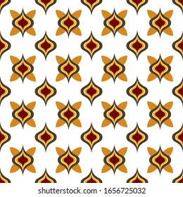 Simple seamless pattern with abstract shape on top of light background for fashion