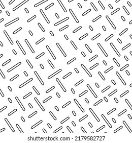 Simple Seamless pattern background vector with black and white color, quadrangles,diagonal, mansory pattern for textile, wrapping paper, fast food pacaging and other purpose. 