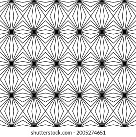 a simple seamless pattern with black lines that form a triangle and a square