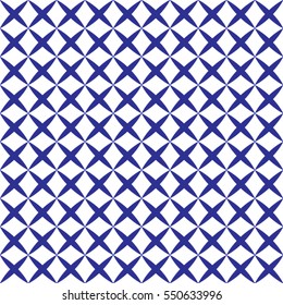 Simple seamless pattern for cross stitch blue and white for your work