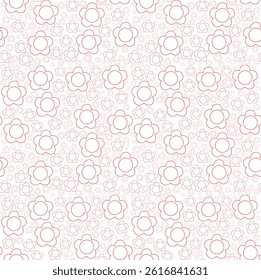 Simple seamless pattern flower design for background