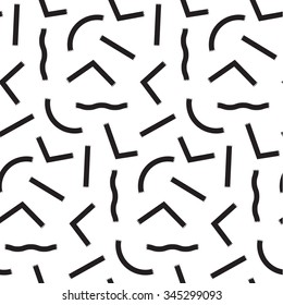 simple seamless pattern with geometric lines