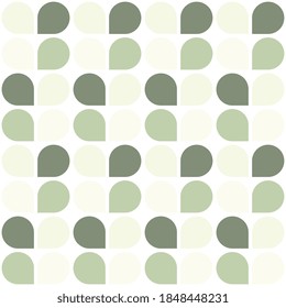 Simple seamless pattern with geometric shapes in retro style. Vector multicolor vintage ornament with repeated elements. Eps 10