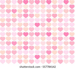 Simple seamless pattern with heart, vector illustration background. Pink and red valentine backgrounds. Pattern for card. heart valentines background.