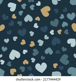 simple seamless pattern with hearts