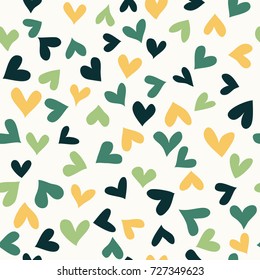 simple seamless pattern with hearts. Vector seamless background