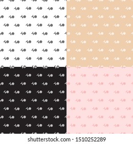 Simple seamless pattern, minimalistic branch ornament. Pattern for packaging, background, print.