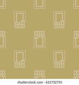 Simple seamless pattern. Vector background with chocolate bars. Can be used for wallpaper, surface textures, scrapbooking, fabric prints. For sweet-shop or confectionery brochures and banners.