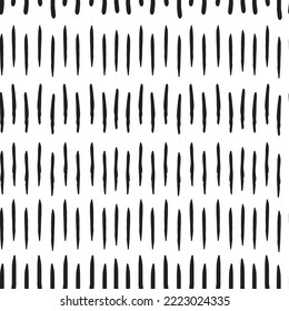 Simple seamless pattern with vertical short lines.