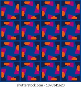 Simple seamless pattern for web, advertising, textiles, prints and any design projects. Abstract retro shapes will decorate any surface or thing and make it attractive.
