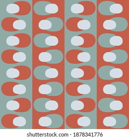 Simple seamless pattern for web, advertising, textiles, prints and any design projects. Abstract retro shapes will decorate any surface or thing and make it attractive.