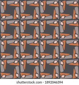 Simple seamless pattern for web, advertising, textiles, prints and any design projects. Abstract retro shapes will decorate any surface or thing and make it attractive.
