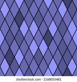 Simple seamless patterns with colorful purple geometric rombs. Rhombus with strokes rows, ornament for wallpaper, wrapping paper, textile, package. Vector Illustration.