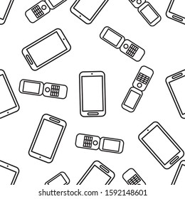  simple seamless phone pattern  illustration