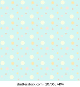 Simple seamless polka dot pattern. Universal pattern for children's textiles, paper, notebooks, fabrics, postcards and clothes.